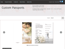 Tablet Screenshot of custompassports.com
